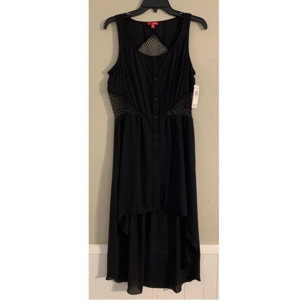 NWT Bongo Black mesh dress SZ XL Junior